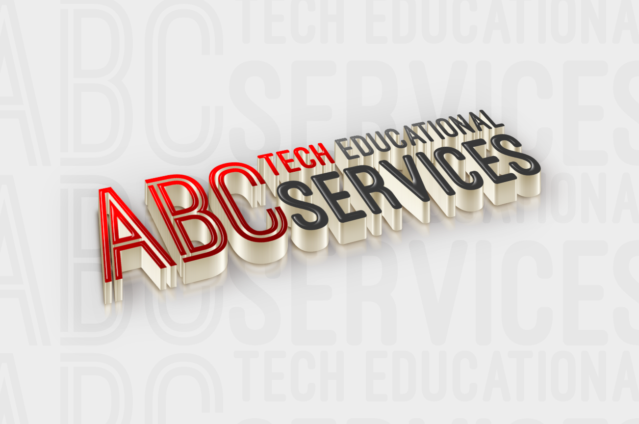 Tech School 3D Logo design