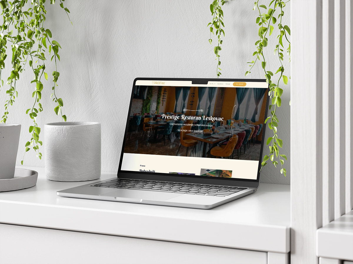 Website Development for Prestige Restaurant