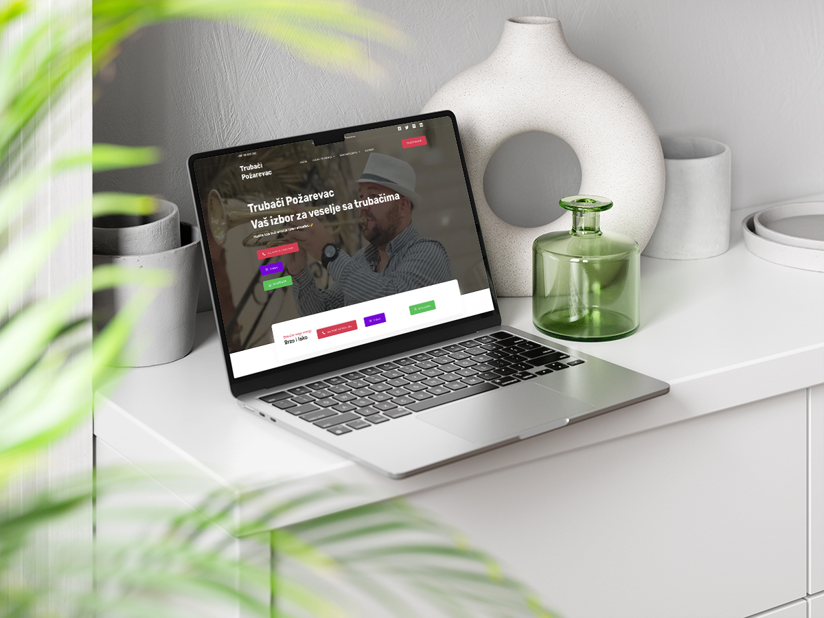 Website development for Trubači Požarevac