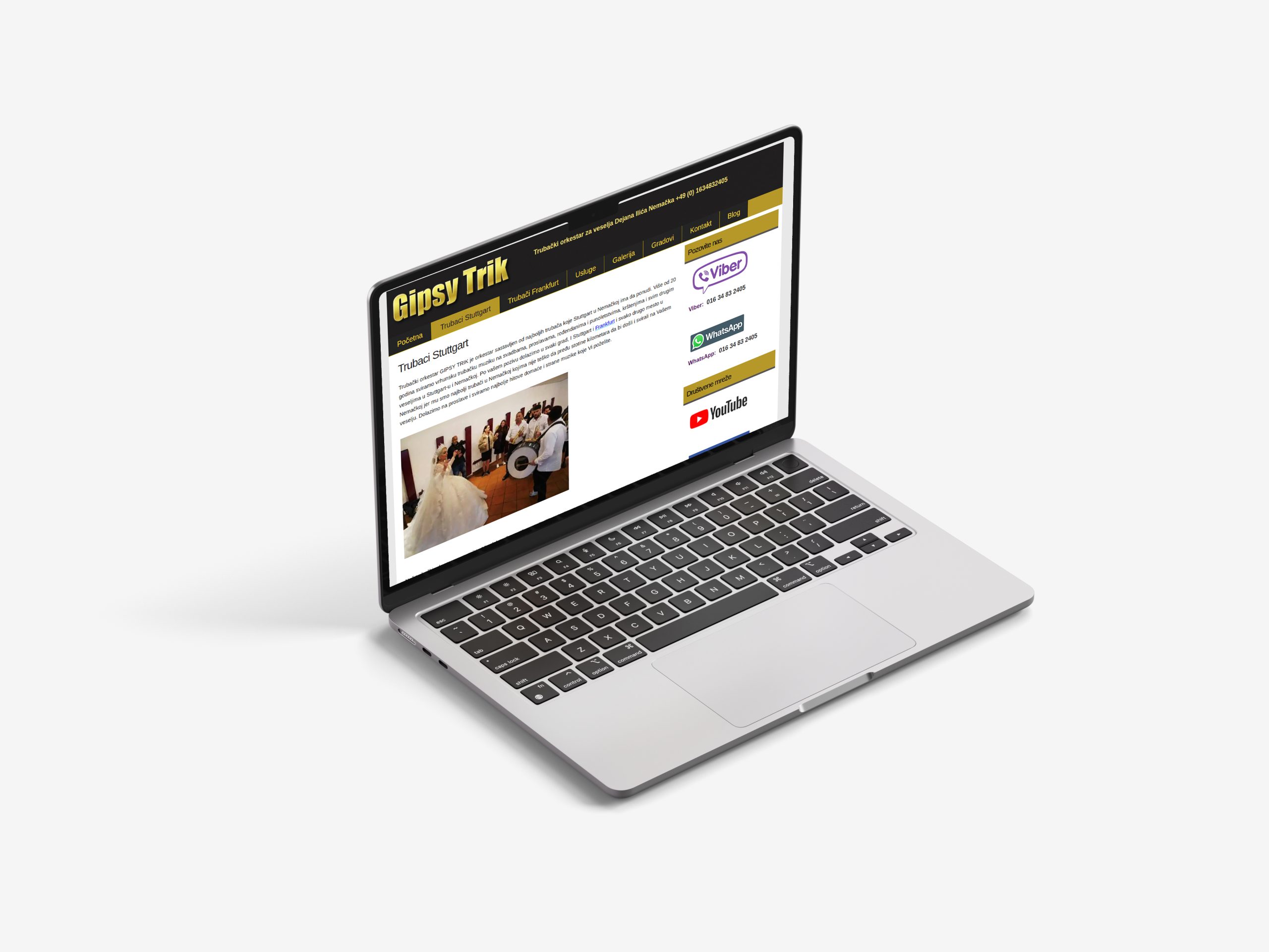 Website Design & Development for Trubači Stuttgart